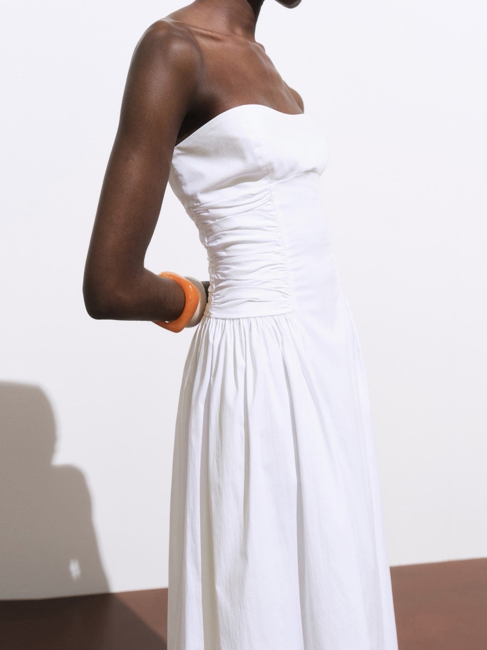 Mango Strapless White Maxi Dress - Picture 4 of 6